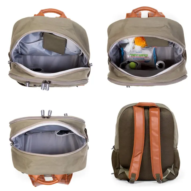 Rucsac de infasat Childhome Daddy Bag Kaki ERF5420007161842