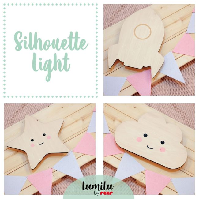 Lampa de veghe de perete, cu led, lumina reglabila si oprire cronometrata, forma stea, Lumilu Silhouette Star, Reer 52177