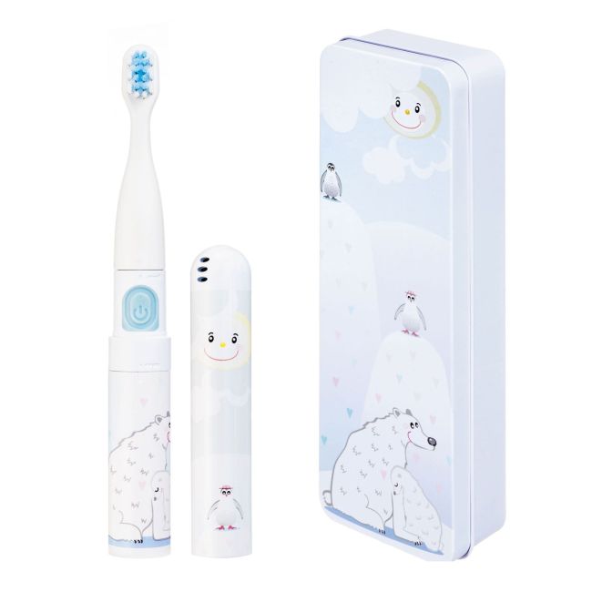 Periuta de dinti electrica VITAMMY Smile, pentru copii 3 +, cutie travel, Animatie Urs Polar,... BITsmileurspolar