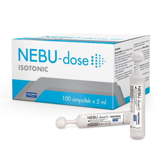 Ser fiziologic izotonic Solinea NEBU-dose concentratie 0.9%, 100 monodoze x 5 ml BITnebudose09