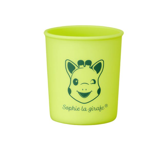 Vulli Pahar verde neon silicon Girafa Sophie DNB480005