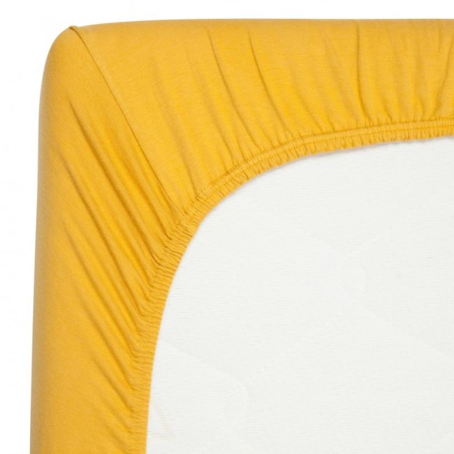 Cearsaf din bambus cu elastic 70 x 140 cm ocru tnatm-hl700-528