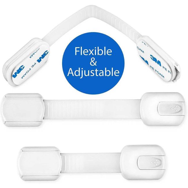 Set 6 Sisteme de siguranta multifunctionale reglabile 19 cm Bambinice BN044 BBJBN044_Alb