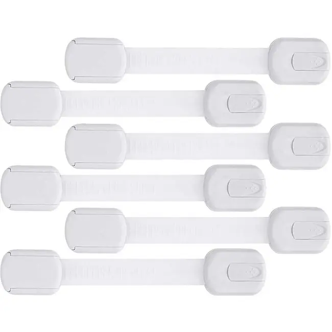 Set 6 Sisteme de siguranta multifunctionale reglabile 19 cm Bambinice BN044 BBJBN044_Alb