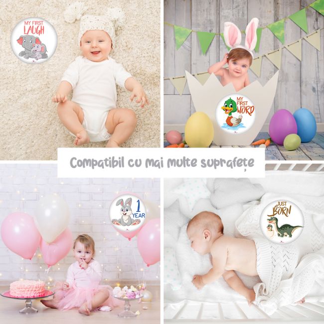 Produs digital Baby Milestone 20 design-uri My First pt fotografii cu bebelusul dvs - Instant Download