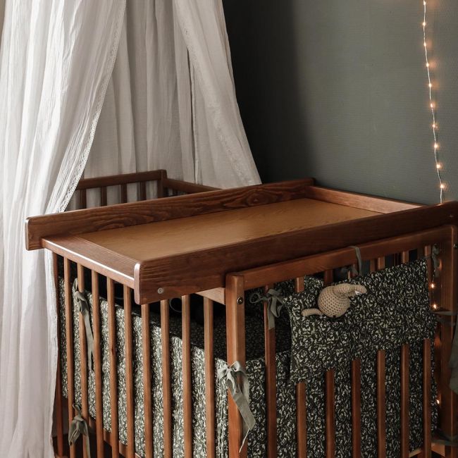 Masa De Infasat Din Lemn, Atasabila La Patut Bebe 120x60 Si 140x70 Cm, Vintage, 86 X 51 X 7 Cm Pjbctc_vintage