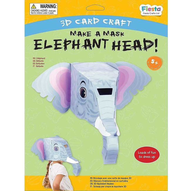 Masca 3D Elefant Fiesta Crafts FCT-3052 BBJFCT-3052_Initiala