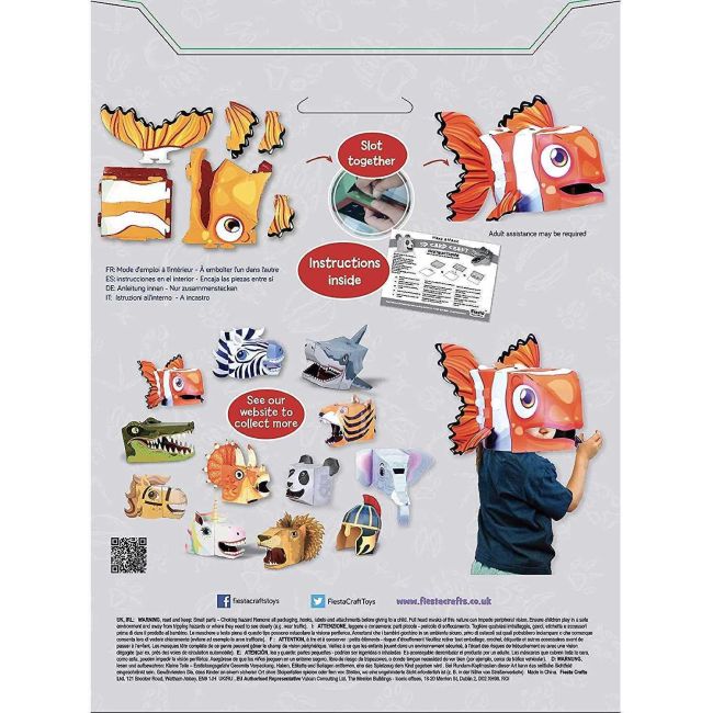 Masca 3D Peste Clovn Fiesta Crafts FCT-3054 BBJFCT-3054_Initiala