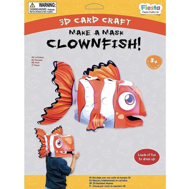 Masca 3D Peste Clovn Fiesta Crafts FCT-3054 BBJFCT-3054_Initiala