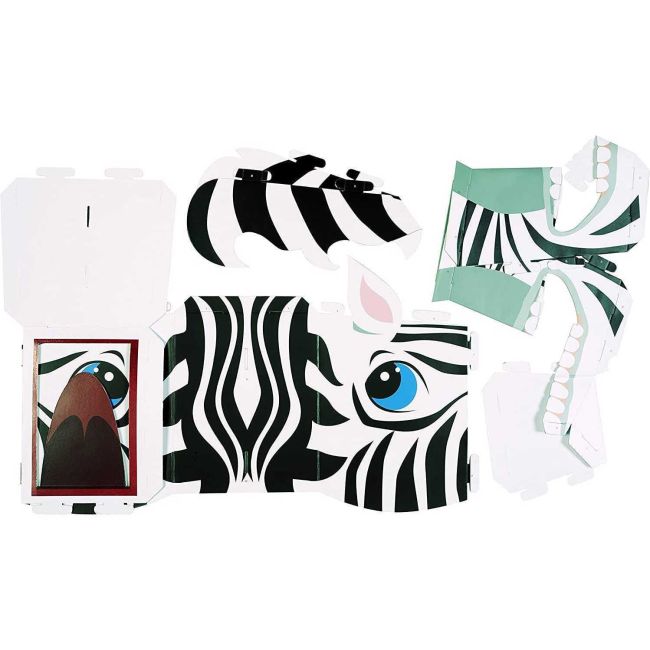 Masca 3D Zebra Fiesta Crafts FCT-3053 BBJFCT-3053_Initiala