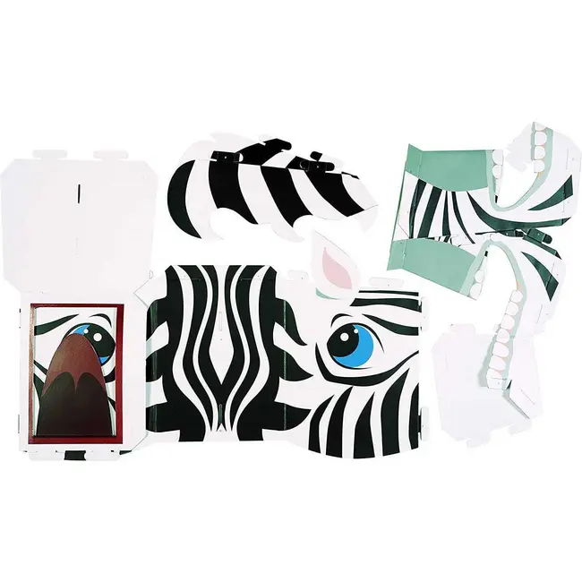 Masca 3D Zebra Fiesta Crafts FCT-3053 BBJFCT-3053_Initiala