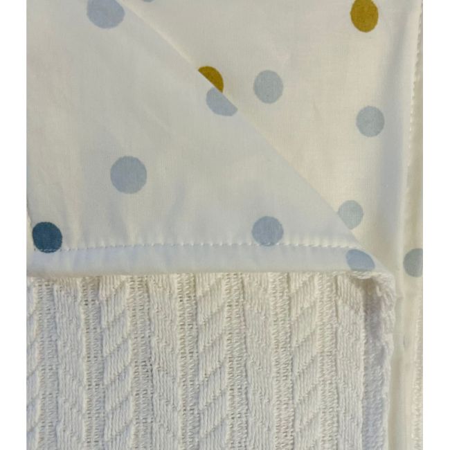 Patura Pike tricotat, 100% bumbac buline blue, Kreis Design KRS30030-02