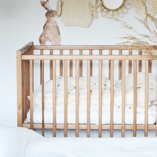Patut Din Lemn Pentru Bebe, Inaltime Saltea Reglabila, Stardust  Craft Vintage 120a 60 Cm Pjbstardust_vintage