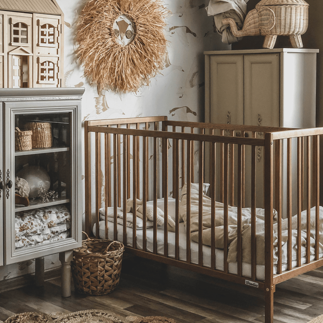 Patut Din Lemn Pentru Bebe, Inaltime Saltea Reglabila, Stardust  Craft Vintage 120a 60 Cm Pjbstardust_vintage