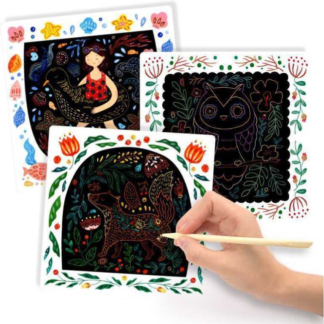 Set Scratch art Happy Time Mideer MD4051 BBJMD4051_Initiala
