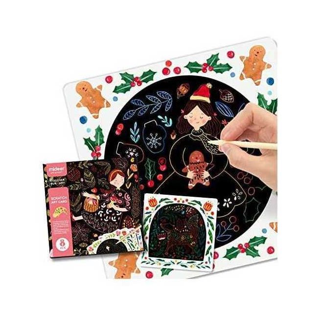 Set Scratch art Happy Time Mideer MD4051 BBJMD4051_Initiala