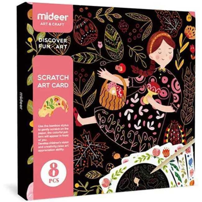 Set Scratch art Happy Time Mideer MD4051 BBJMD4051_Initiala