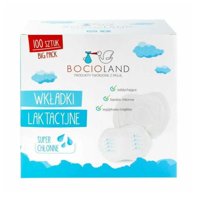 Bocioland - Tampoane pentru san, 100 bucati BYNBOC0156