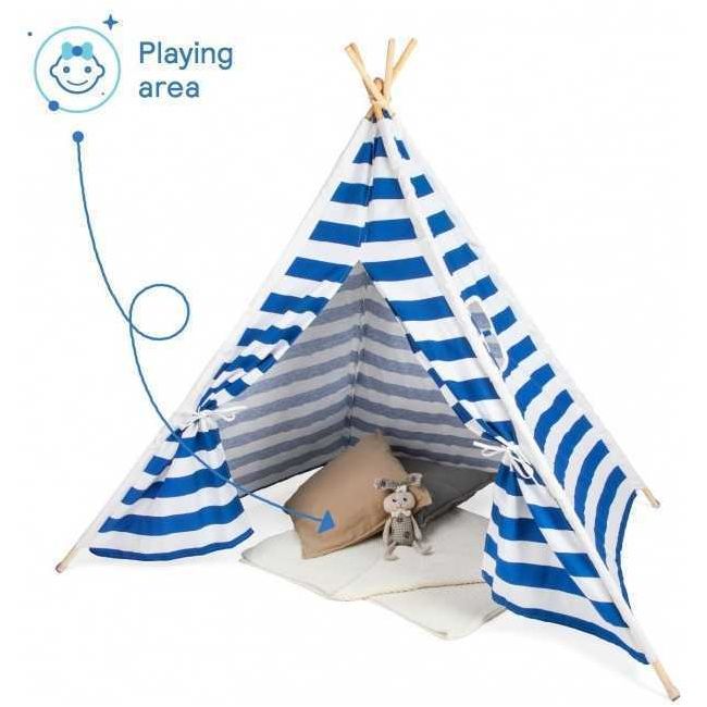Cort copii Teepee 120x120x155 cm Tutumi MP77603 BBJMP77603_Albastru Inchis