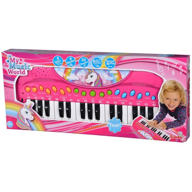 Jucarie simba orga my music world unicorn cu 32 clape hubs106832445