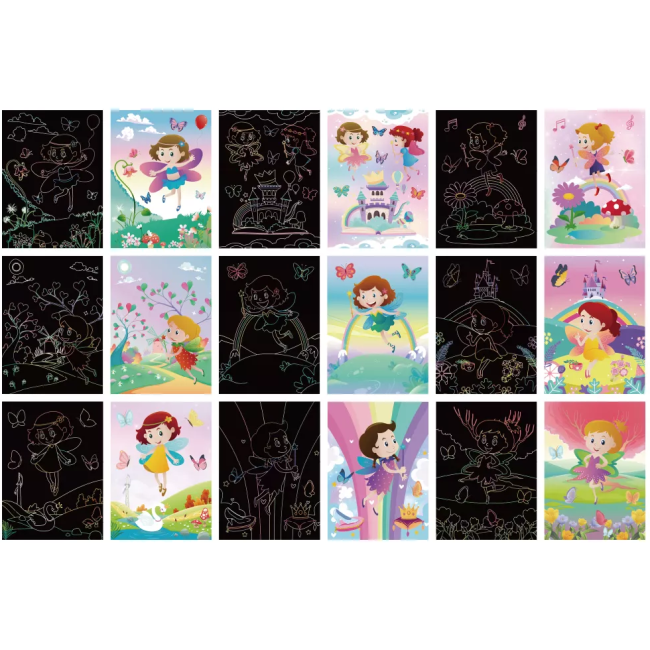 Set 9 planse razuibile Scratch ArtCards Bambinice BN047 BBJBN047_Zane