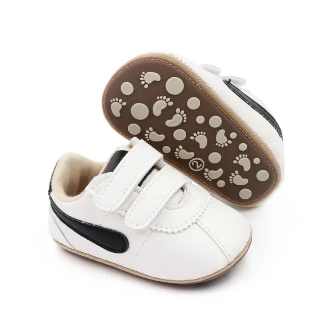 Adidasi albi cu insertie laterala neagra MBd2765-3-p23