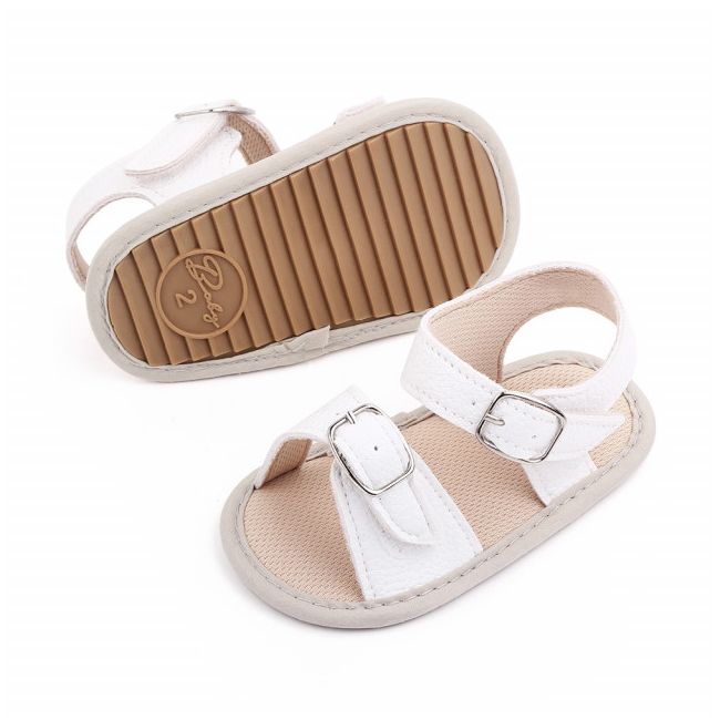 Sandalute albe cu catarama mbd2610-1-ac8.12-18 luni (marimea 21 incaltaminte)