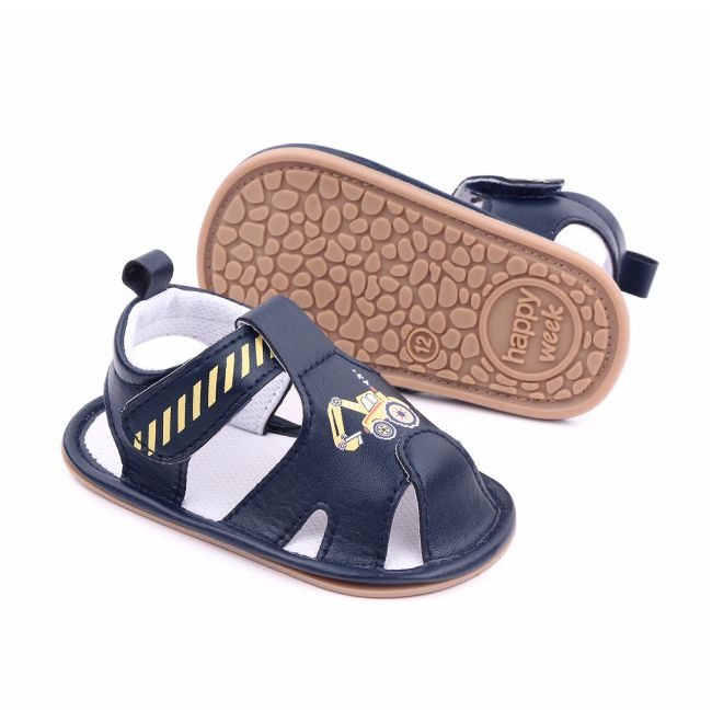 Sandalute bleumarine pentru baietei - Masinuta MBD2574-2-SA6
