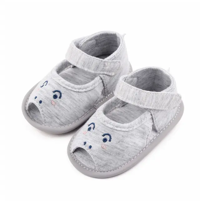 Sandalute gri pentru baietei - Animalut MBd2663-1-p23(c5)