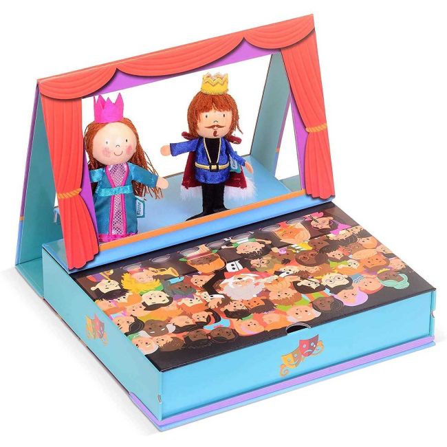 Teatru pop-up cu 2 marionete de deget incluse, 25x21 cm Fiesta Crafts FCT-3039 BBJFCT-3039_Initiala