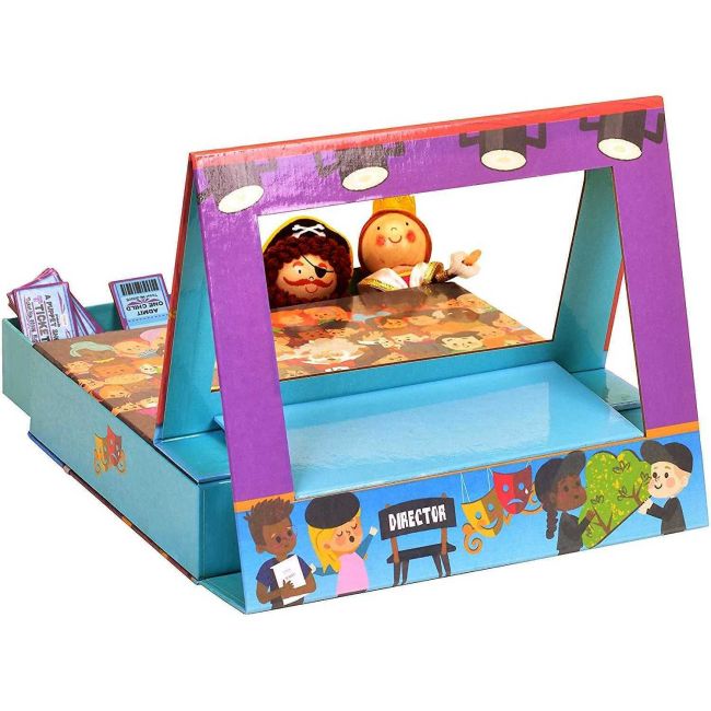 Teatru pop-up cu 2 marionete de deget incluse, 25x21 cm Fiesta Crafts FCT-3039 BBJFCT-3039_Initiala