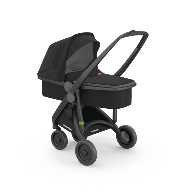 Carucior 2 In 1, Greentom, 100% Ecologic, Black Black KRTABCDBLACKBLACK