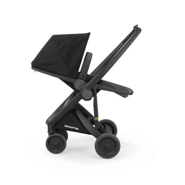 Carucior 2 In 1, Greentom, 100% Ecologic, Black Black KRTABCDBLACKBLACK