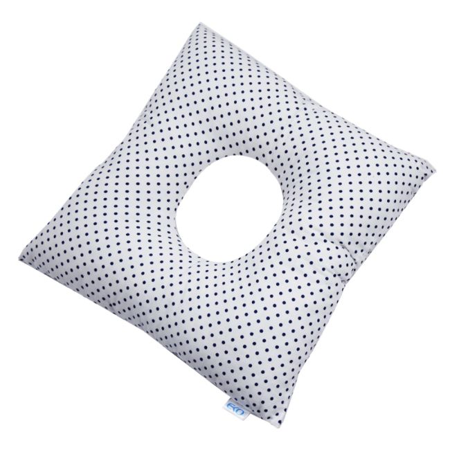 Perna Postnatala, 100% Bumbac Si Umplutura Din Silicon, EKO, Alb/Bleu KRT109084