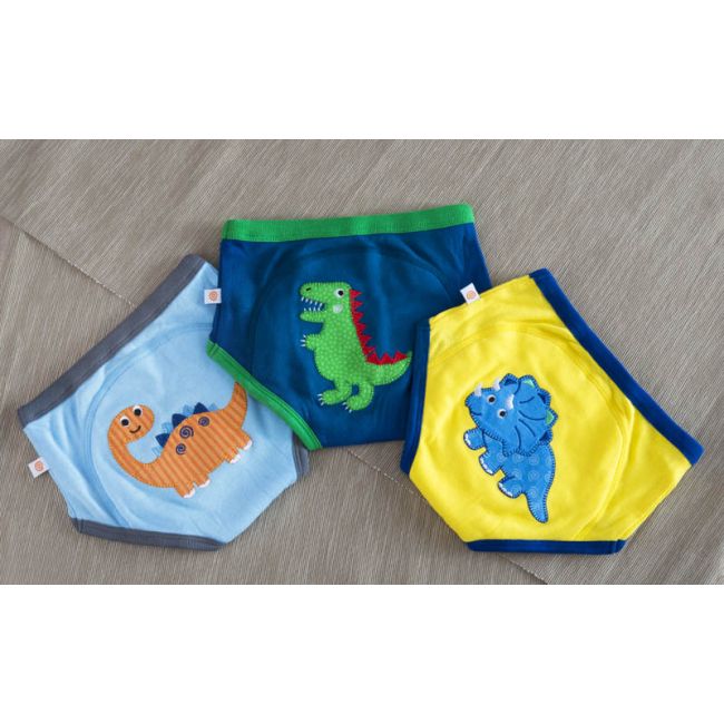 Set 3 Chilotei Antrenament, Zoocchini, Baiat, 3-4 ani, 100% Bumbac Organic, Dino KRT6104