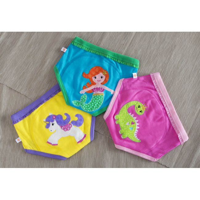 Set 3 Chilotei Antrenament, Zoocchini, Fetita, 2-3 ani, 100% Bumbac Organic, Magic KRT6111
