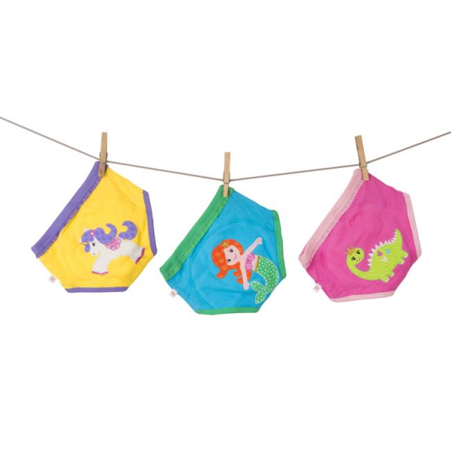 Set 3 Chilotei Antrenament, Zoocchini, Fetita, 2-3 ani, 100% Bumbac Organic, Magic KRT6111