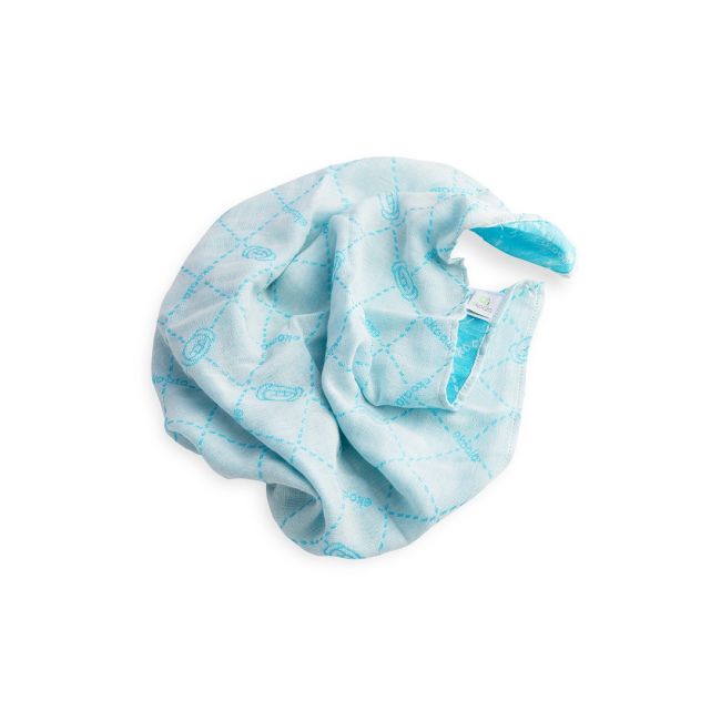 Set Swaddle si suport de prindere baveta, eKoala, Blue KRTEK202