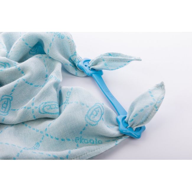 Set Swaddle si suport de prindere baveta, eKoala, Blue KRTEK202
