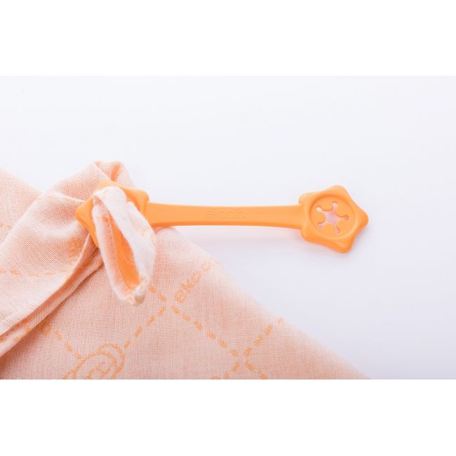 Set Swaddle si suport de prindere baveta, eKoala, Orange KRTEK201