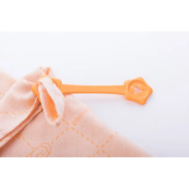 Set Swaddle si suport de prindere baveta, eKoala, Orange KRTEK201