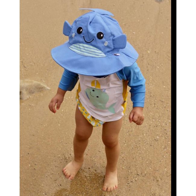 Set chilotel de baie si palarie, Marimea L, UPF 50+, Zoocchini, Whale KRTZOO1210