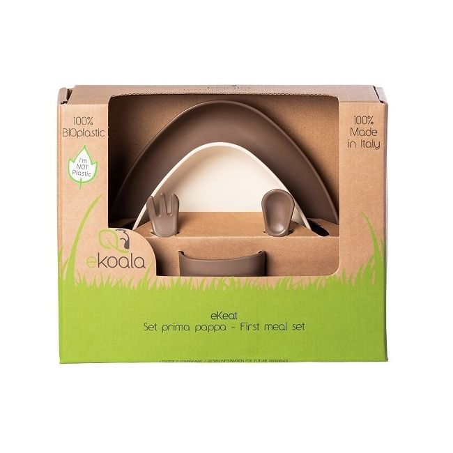 Set de masa Prima Pappa, eKoala, BIOplastic, Brown KRTEK122