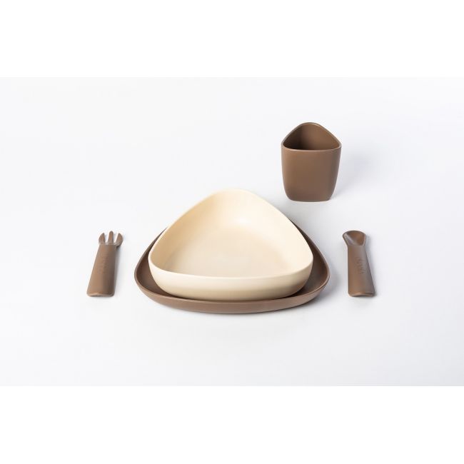 Set de masa Prima Pappa, eKoala, BIOplastic, Brown KRTEK122