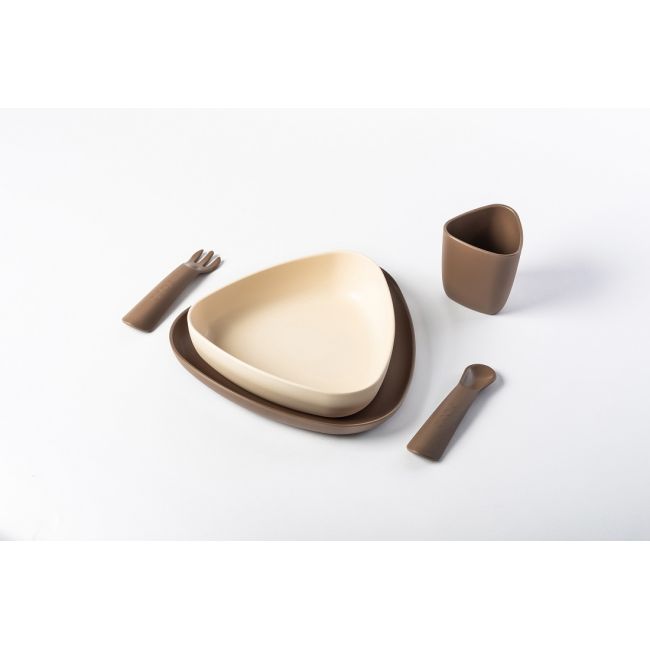 Set de masa Prima Pappa, eKoala, BIOplastic, Brown KRTEK122