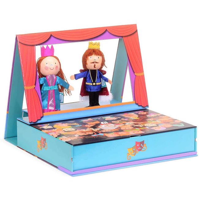 Teatru pop-up cu 2 marionete de deget incluse, 25x21 cm Fiesta Crafts FCT-3039 BBJFCT-3039_Initiala