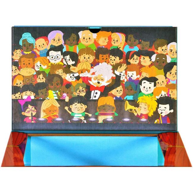 Teatru pop-up cu 2 marionete de deget incluse, 25x21 cm Fiesta Crafts FCT-3039 BBJFCT-3039_Initiala
