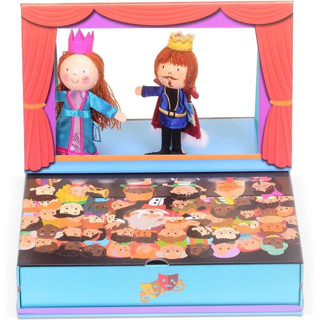 Teatru pop-up cu 2 marionete de deget incluse, 25x21 cm Fiesta Crafts FCT-3039 BBJFCT-3039_Initiala