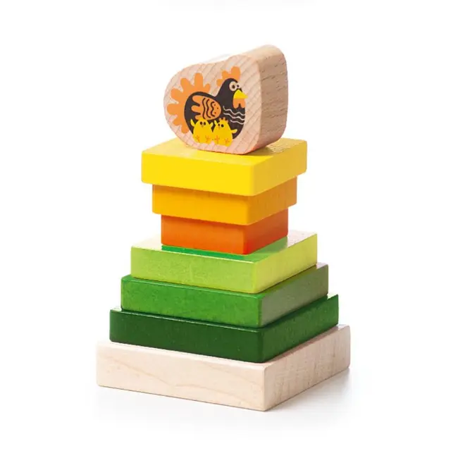 Jucarie din lemn, Cubika, "Piramida 2" KRT15276