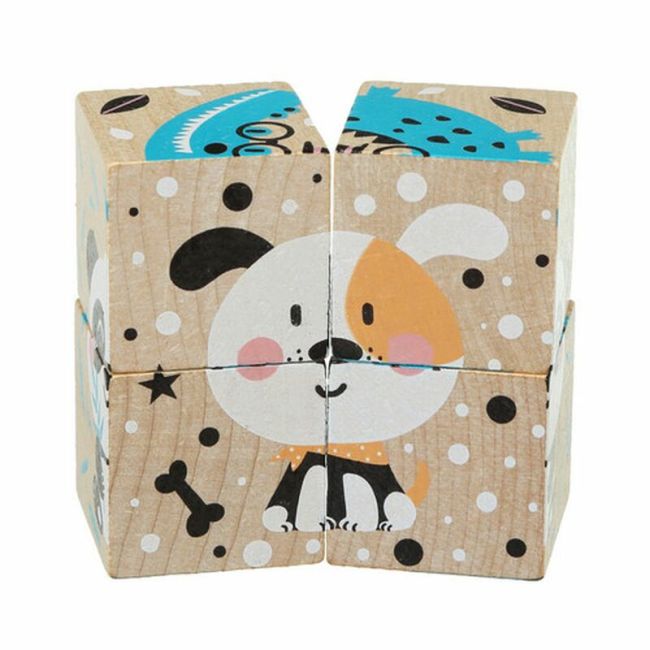Jucarie din lemn, Cubika, Puzzle din lemn &quot;Jungla&quot; KRT15429